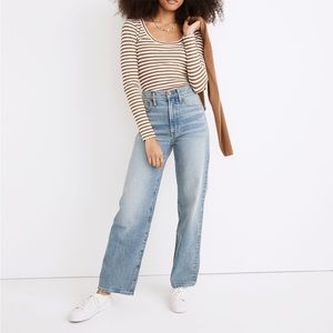 Madewell Light Blue Perfect Vintage Wide Leg Jeans